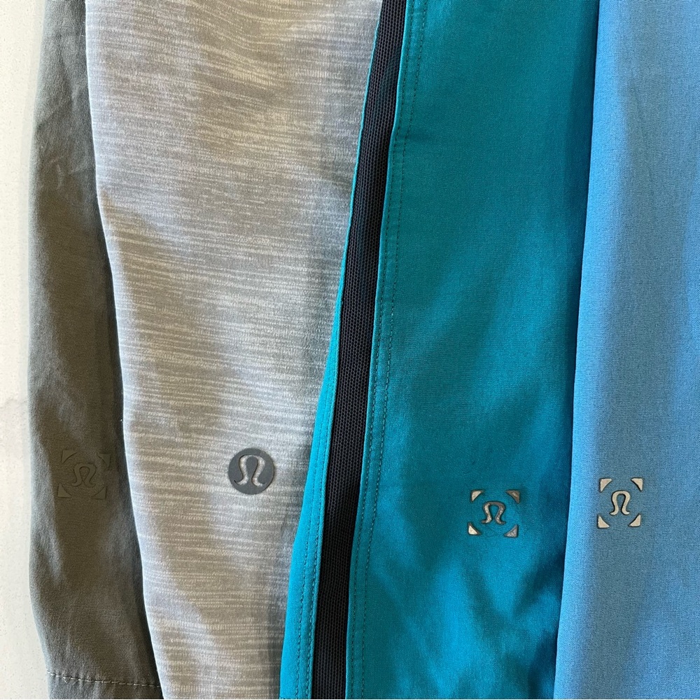 4 Pair of Mens size medium Lululemon shorts, hat included